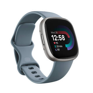 Fitness Watch Versa 4 - Waterfall Blue / Platinum
