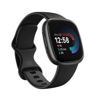 Fitness Watch Versa 4 - Black / Graphite Aluminium