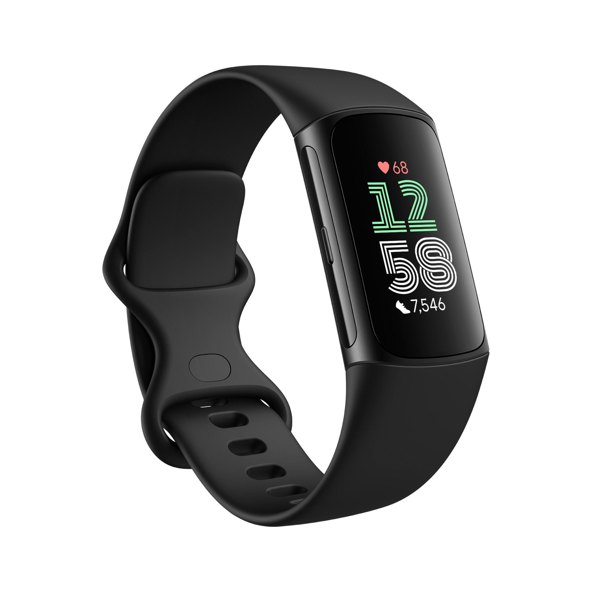 Fitbit Charge 6, Obsidian/Black Aluminum