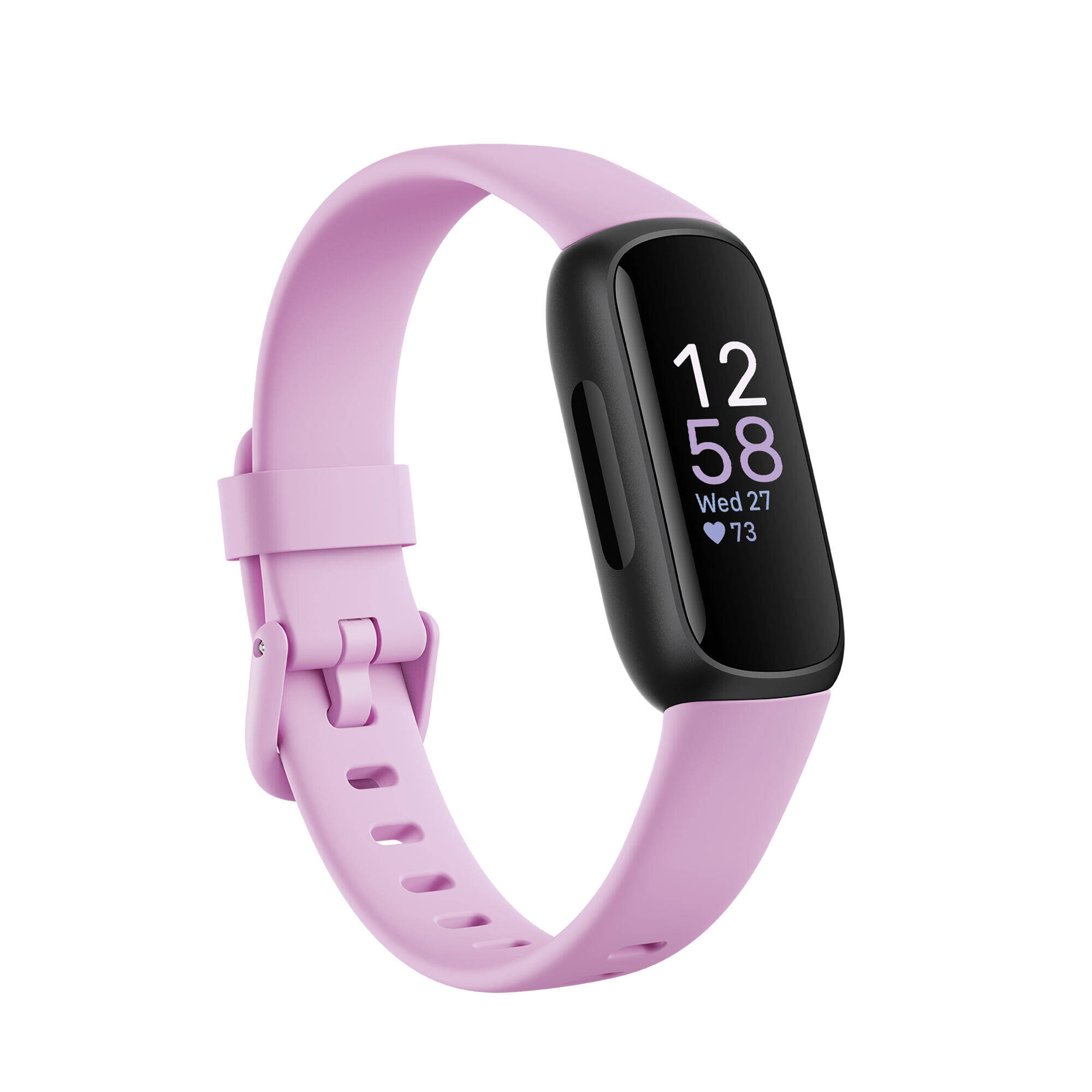 Fitbit Inspire 3 Health & Fitness Tracker (Lilac Bliss / Black) -  1
