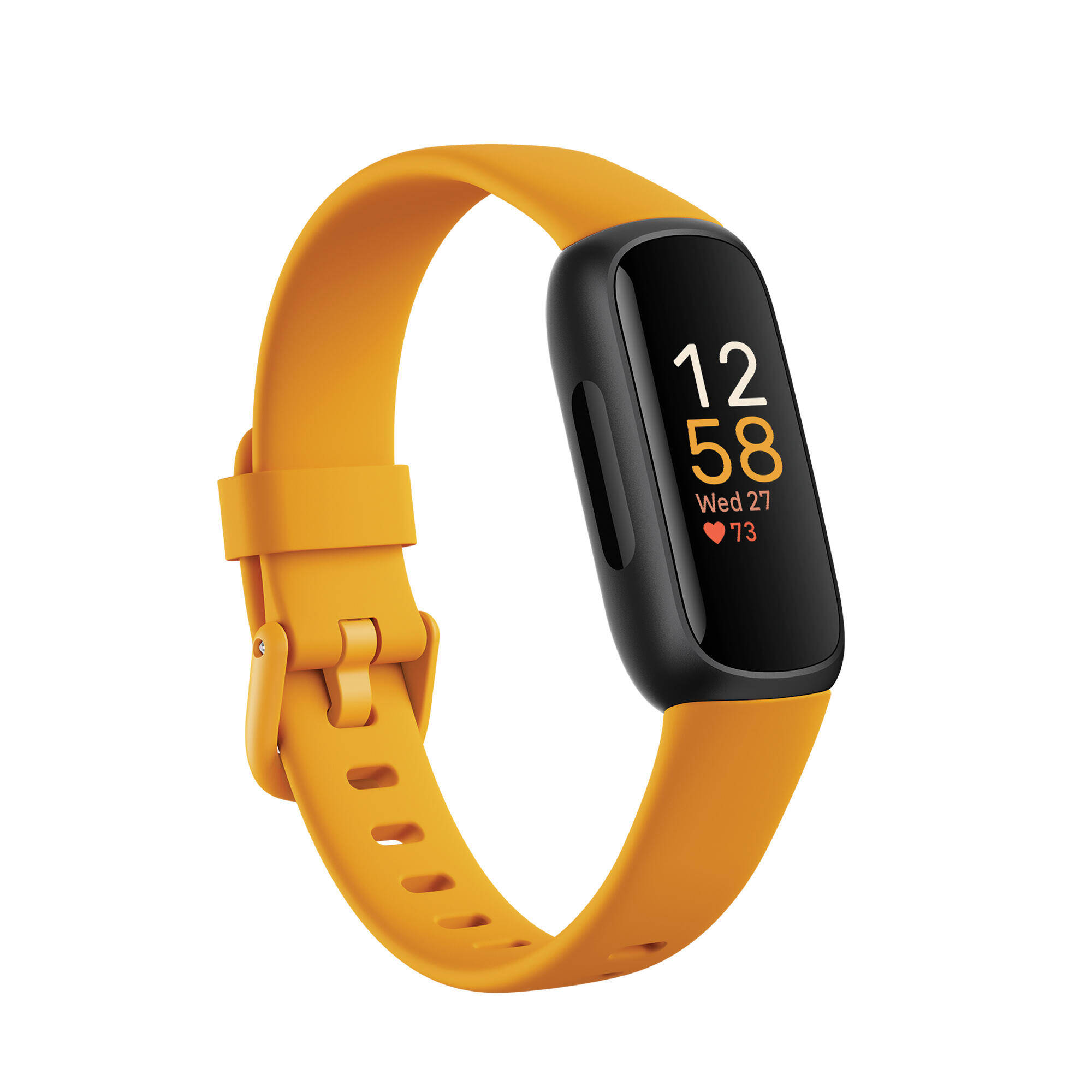Fitbit Inspire 3 Health & Fitness Tracker (Morning Glow / Black) -  1