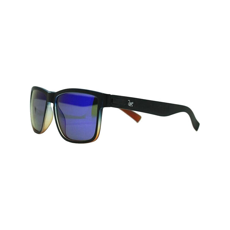 Lunettes de soleil unisexes - Polarisées / UV400 (Noir/Bleu)