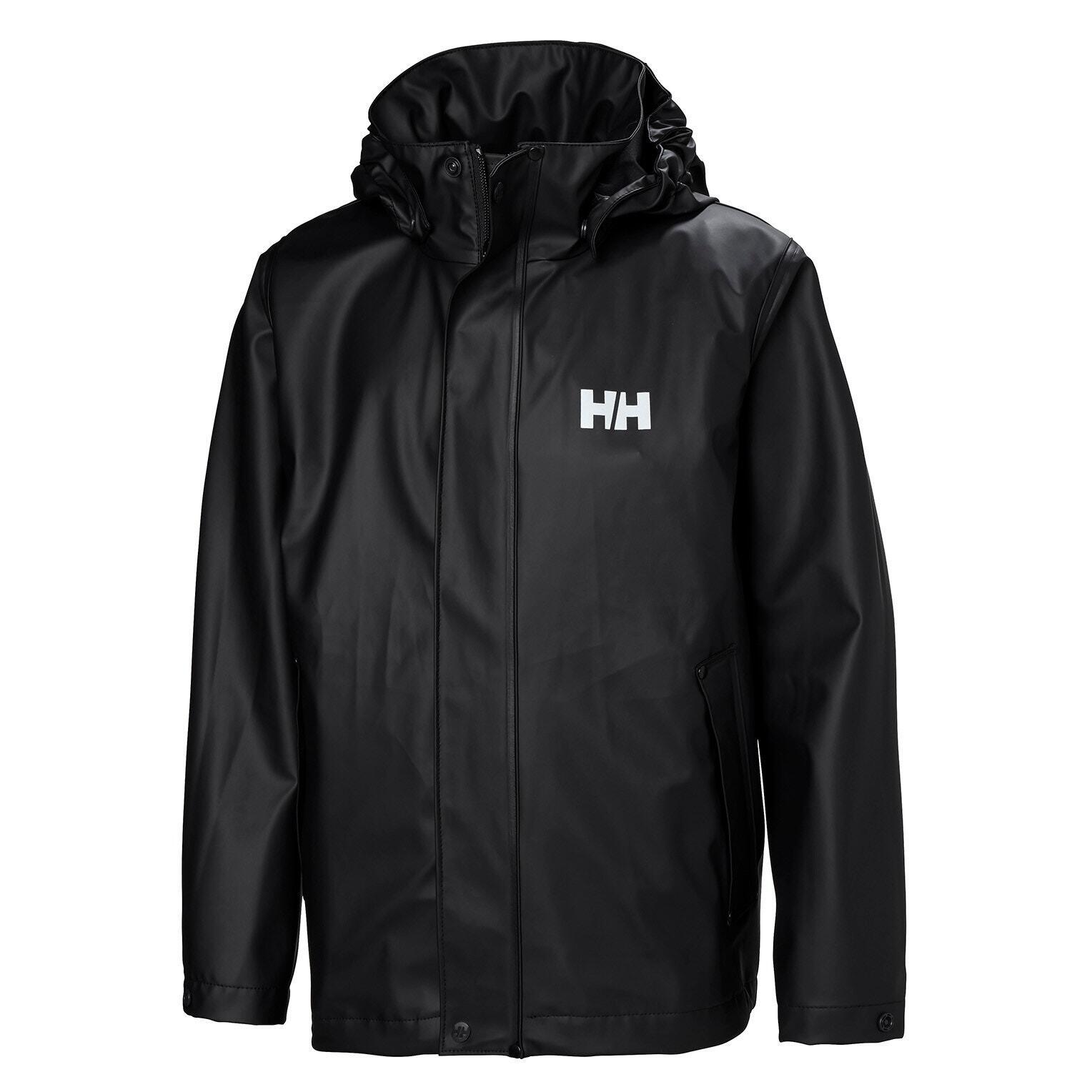 Helly Hansen - Veste Imperméable Enfant Helly Hansen Moss - Coupe-pluie - Noir - 10 À 12 Ans - Decathlon