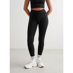 Femmes Randonnée Leggings Chauffant Réfléchissant Noir