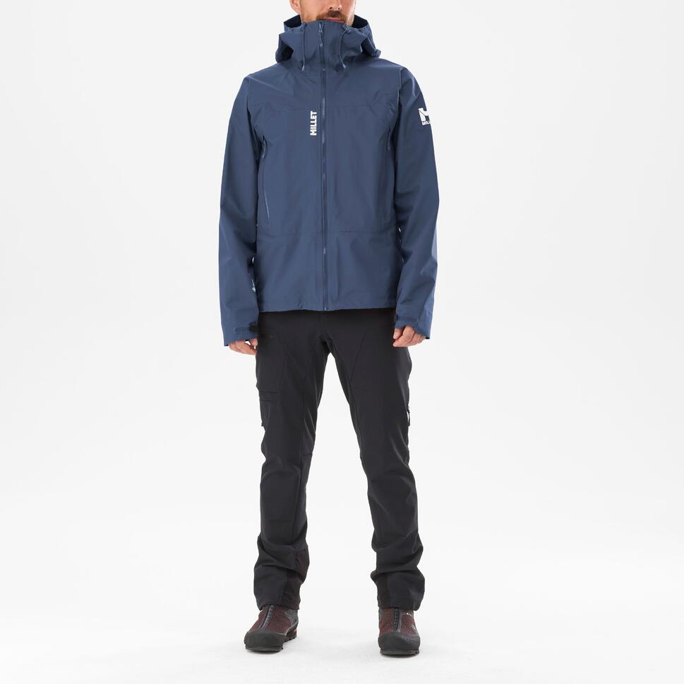 Kurtka z membraną męska MILLET M Kamet Light Gore-Tex przeciwdeszczowa granatowy