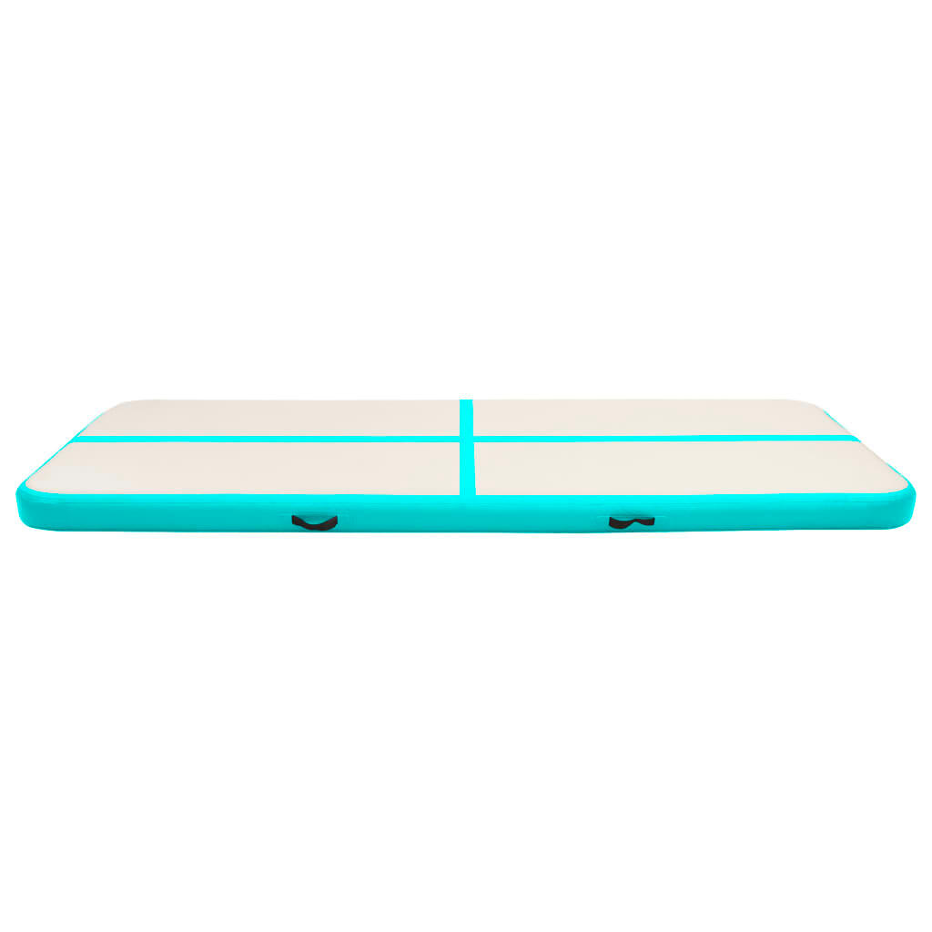 VidaXL Tapis Gonflable 300x100x20 cm avec Pompe, PVC, Vert/Gris 3/7