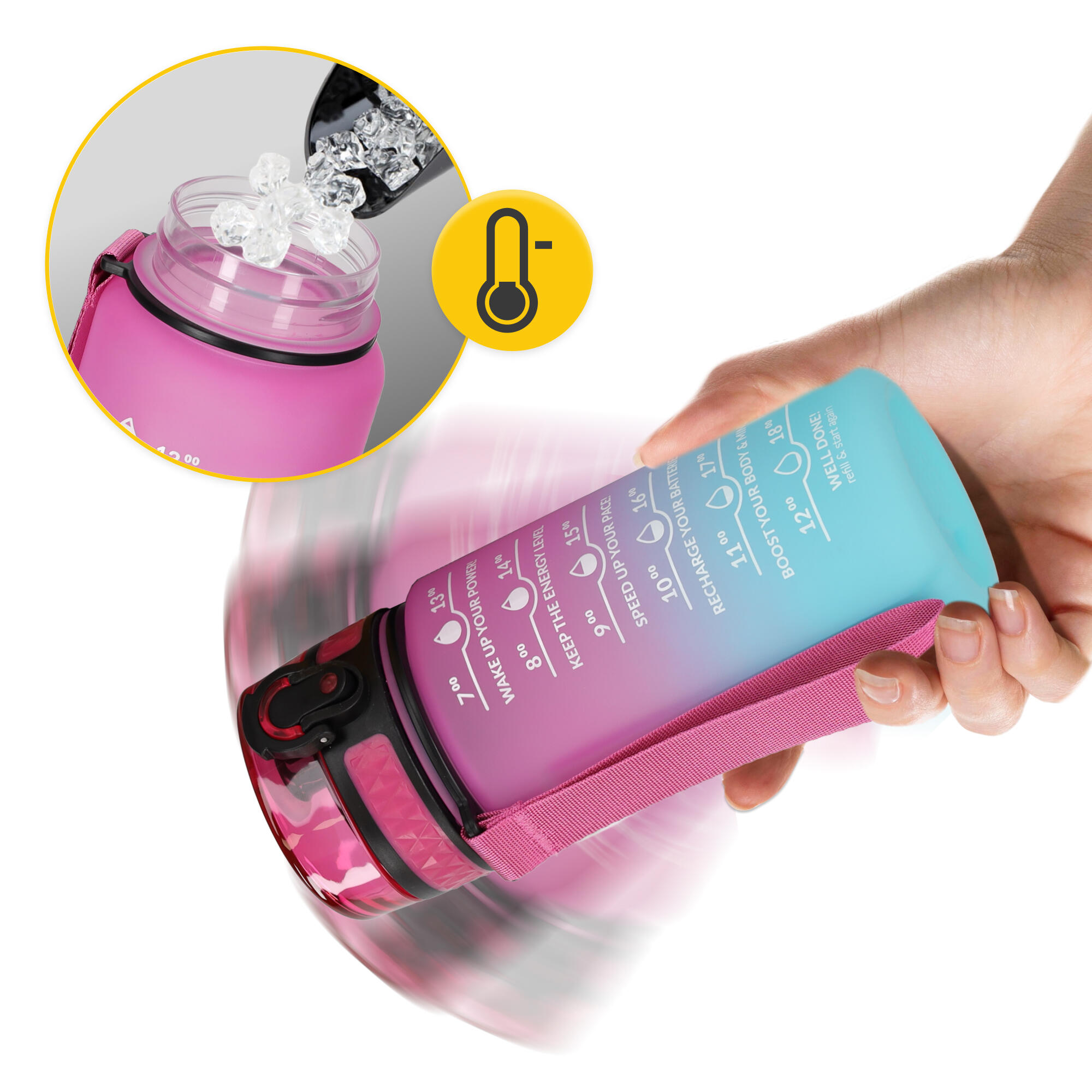 Láhev na vodu 4FIZJO, 500 ml 6/7