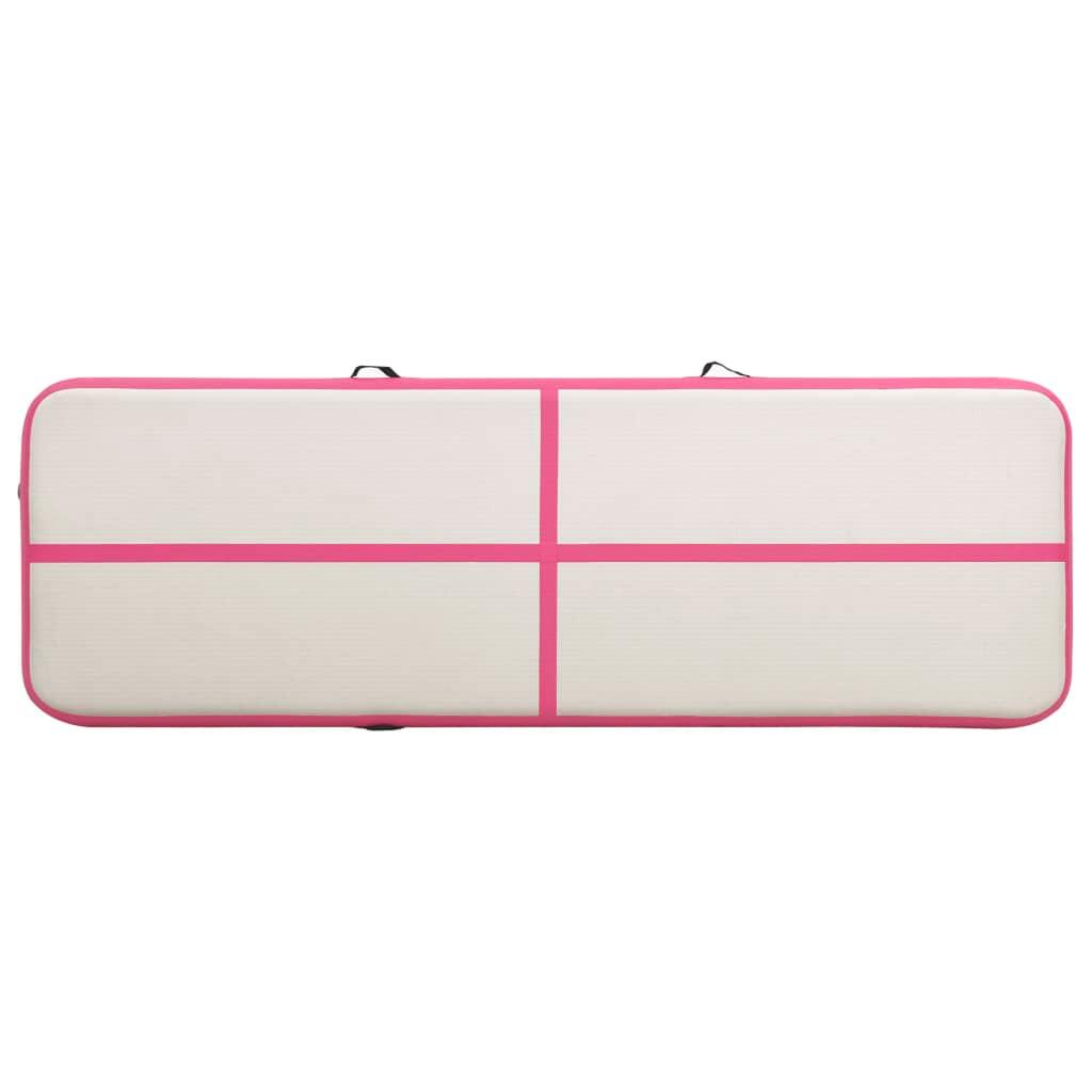 VidaXL Tapis de gymnastique gonflable 500x100x20 cm avec pompe 4/7