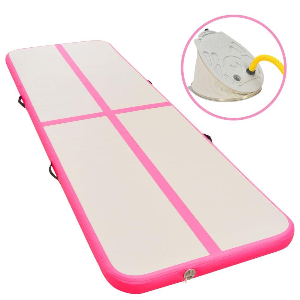 VidaXL Inflatable Gymnastic Mat 800x100x10 cm PVC with Pump