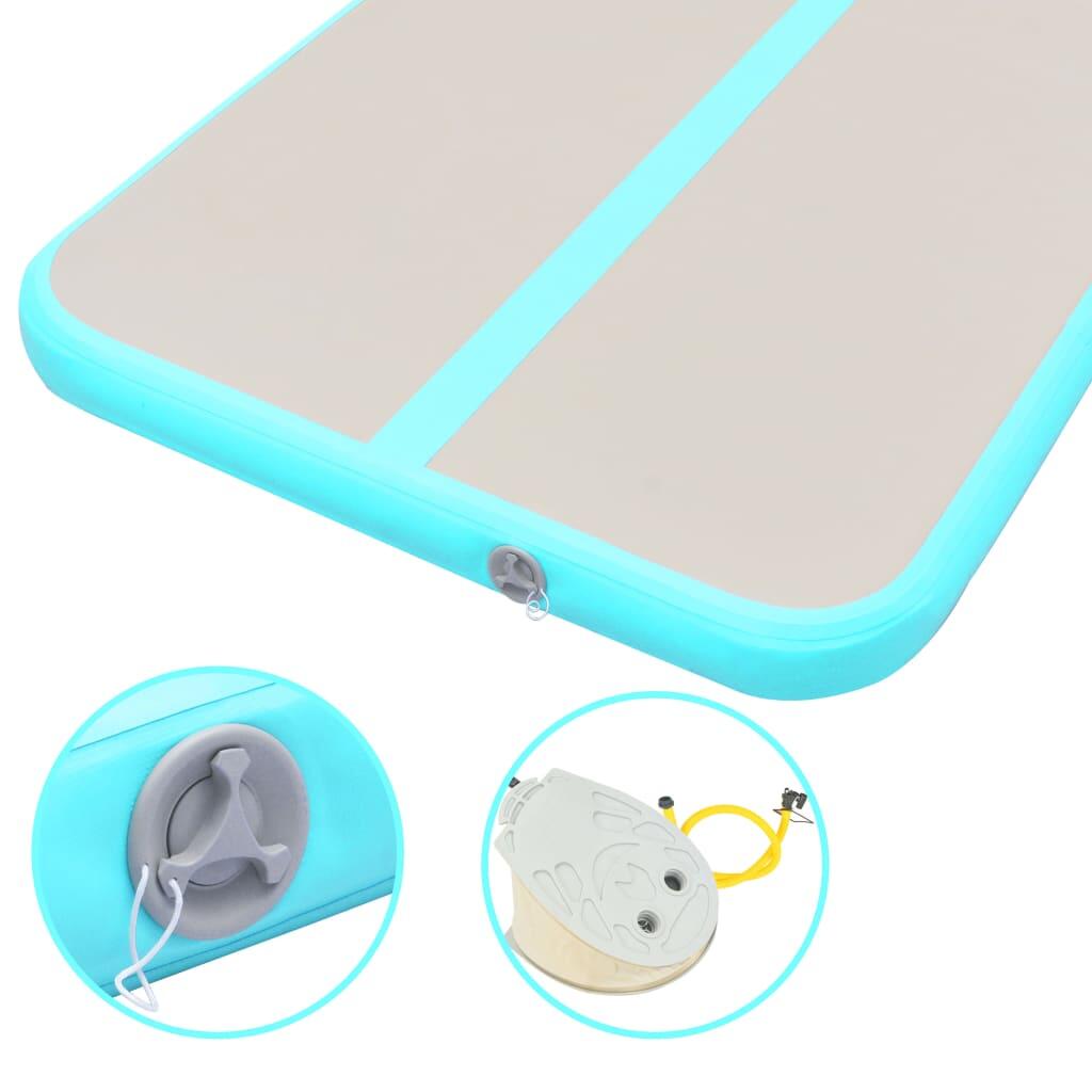 VidaXL Tapis de gymnastique gonflable 800 x 100 x 10 cm avec pompe 7/7