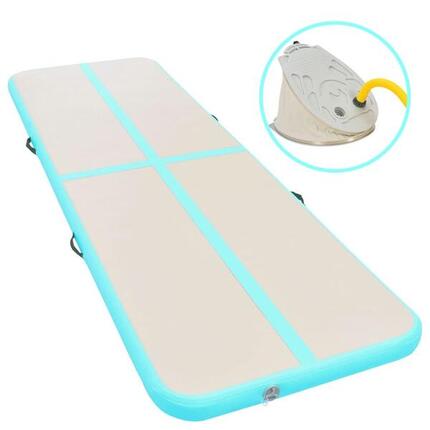 VidaXL Tapis de gymnastique gonflable 500x100x10 cm avec pompe