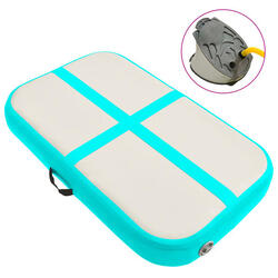 Tapis de gymnastique gonflable VidaXL avec pompe 60x100x20 cm