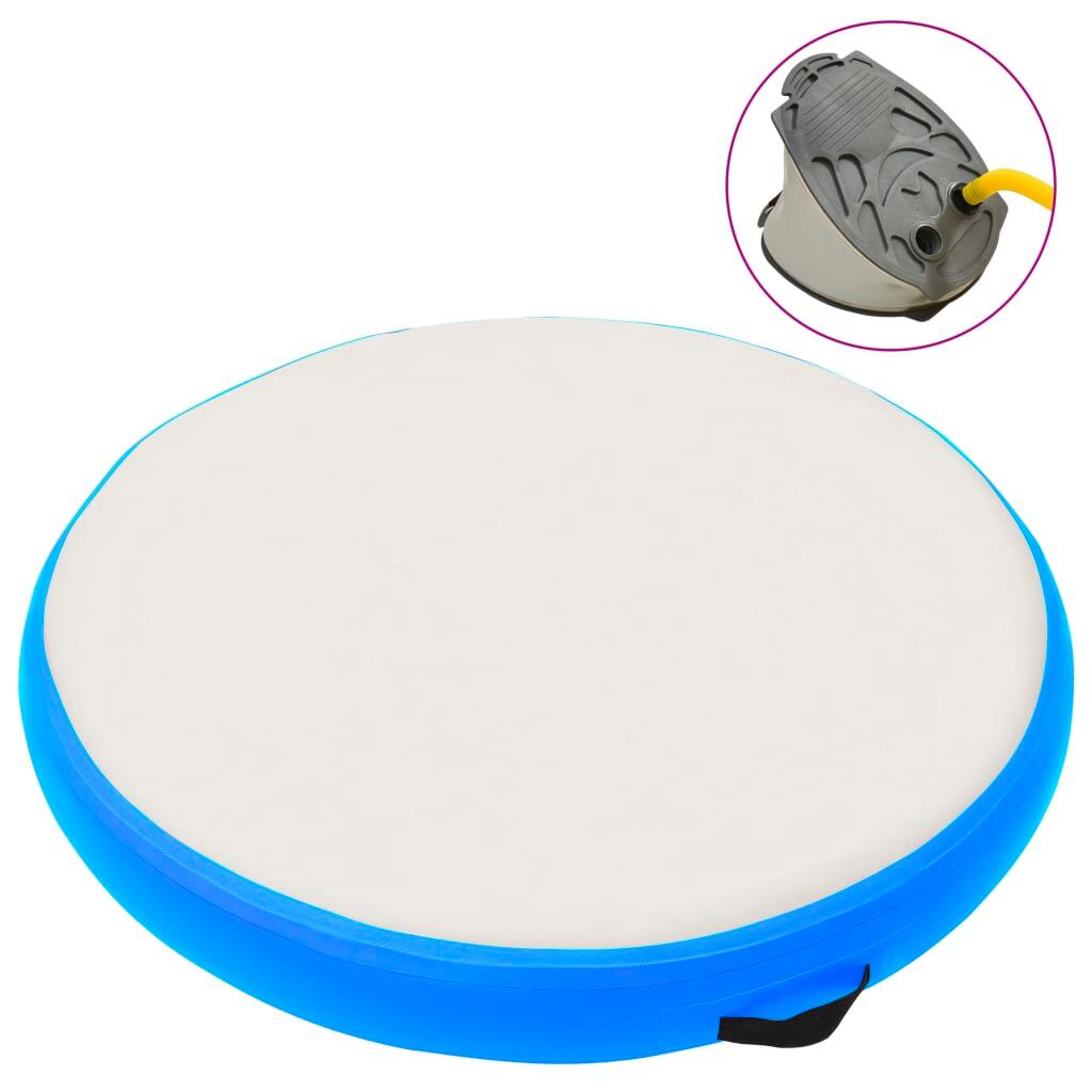 VidaXL Inflatable Gymnastics Mat 100x100x10 cm PVC Blue