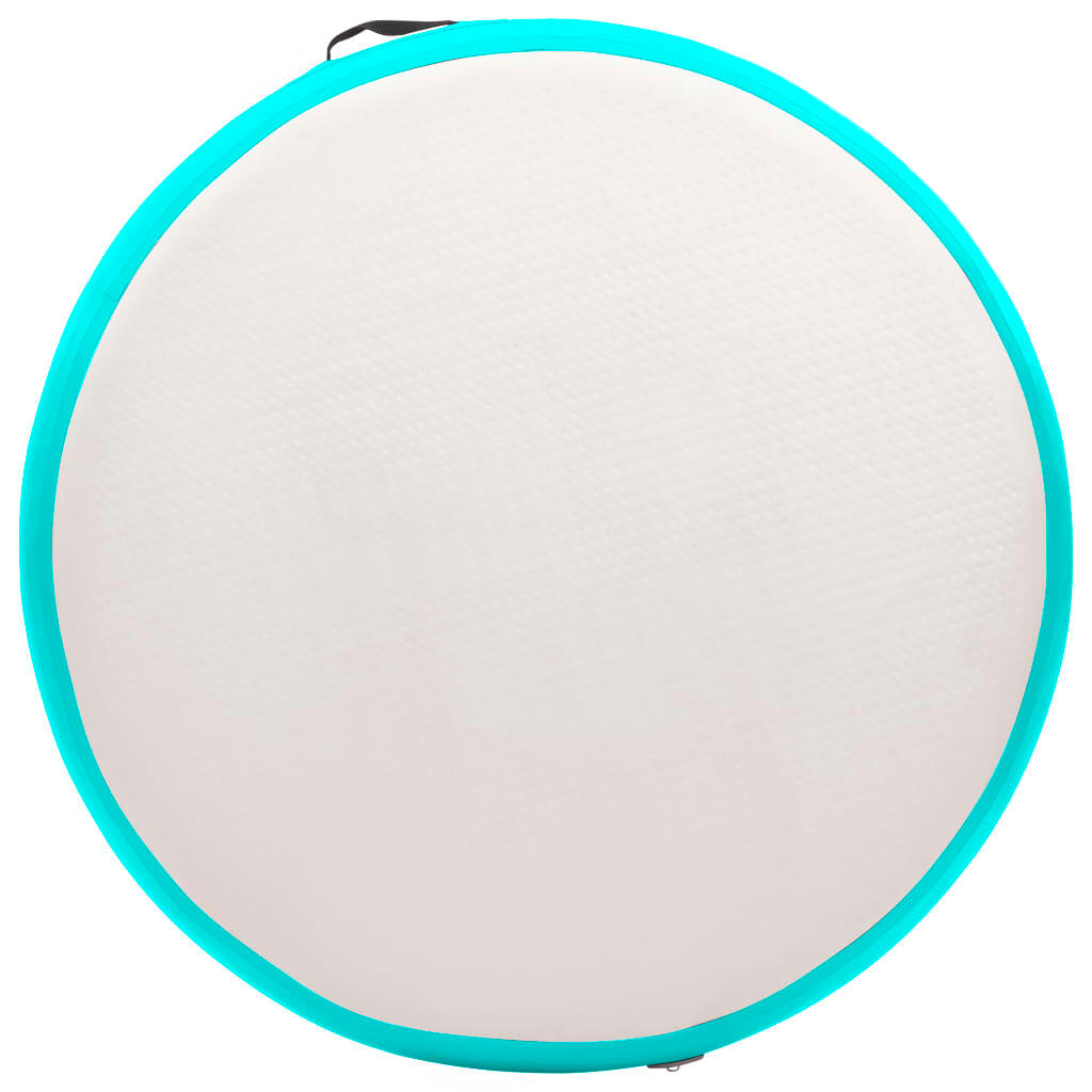 VidaXL Aufblasbare Gymnastikmatte 100x100x20 cm PVC grau-grün 5/7
