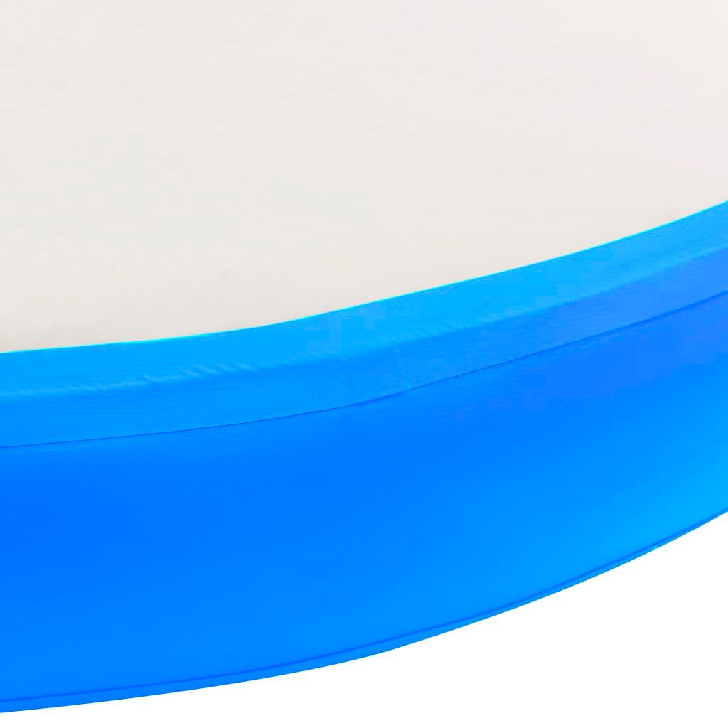Esterilla inflable de gimnasia y bomba PVC azul 6/7