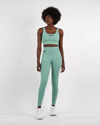 Damen Crosstraining Legging Hochtailliert - NS Galaxy, grün