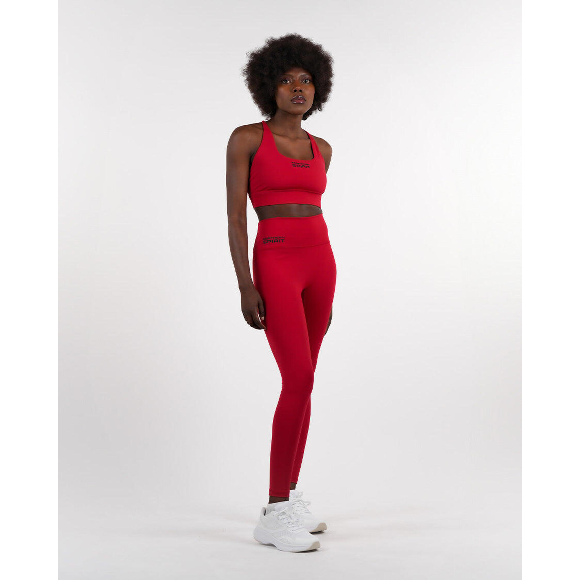 Northern Spirit - Legging Taille Haute Northern Spirit Ns Galaxy — Rouge, L - Legging - Rouge - Decathlon