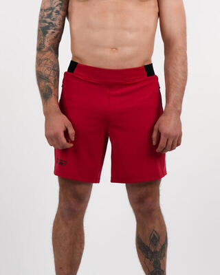 Herren Crosstraining Shorts Flexiblem Fit - NS Knight, Rot