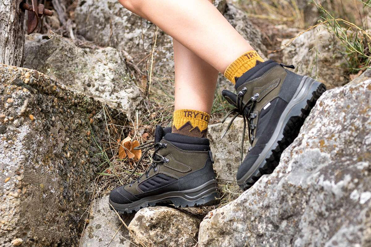 Chaussettes de randonnée en laine mérinos 2/6