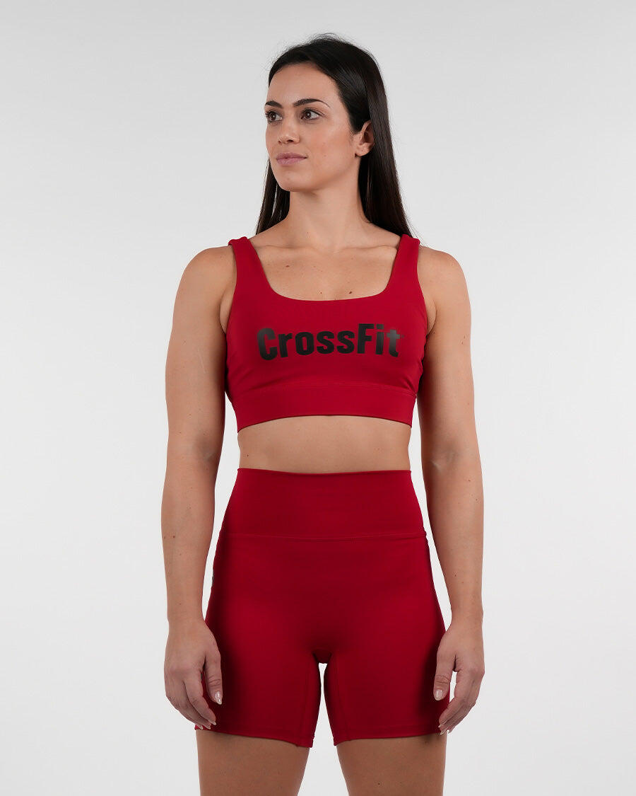 NORTHERN SPIRIT Damen Sport-Bustier mittlerer Halt - Lambdi, Rot