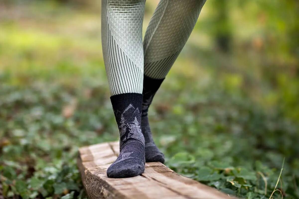 Chaussettes de randonnée en laine mérinos 3/6