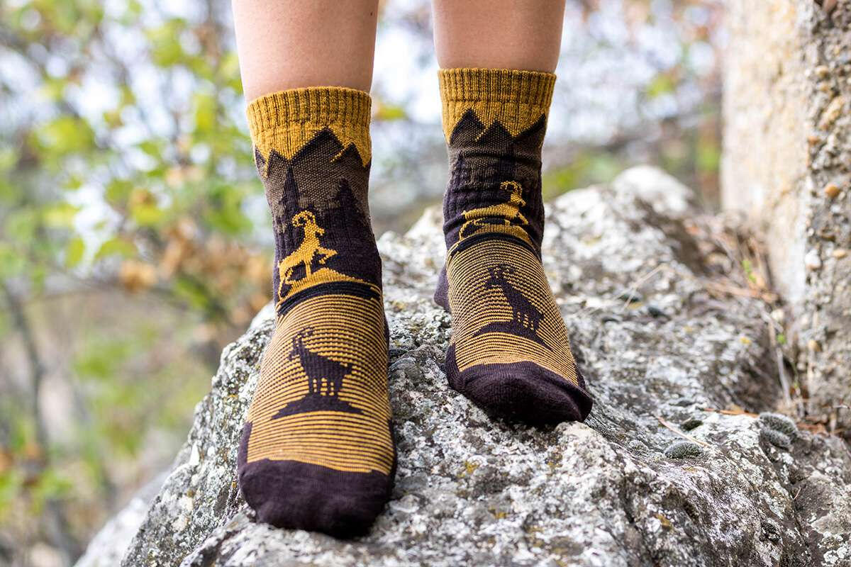 Chaussettes de randonnée en laine mérinos 3/6