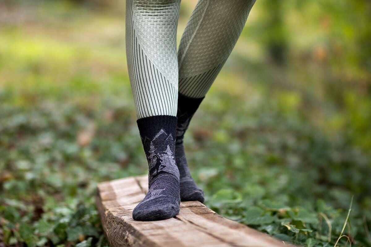 Chaussettes de randonnée en laine mérinos 3/6