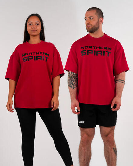 Erwachsene T-Shirt Oversize - Smurf, rot