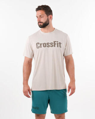 Herren T-Shirt regulär - beige für Crosstraining und Fitness-Aktivitäten