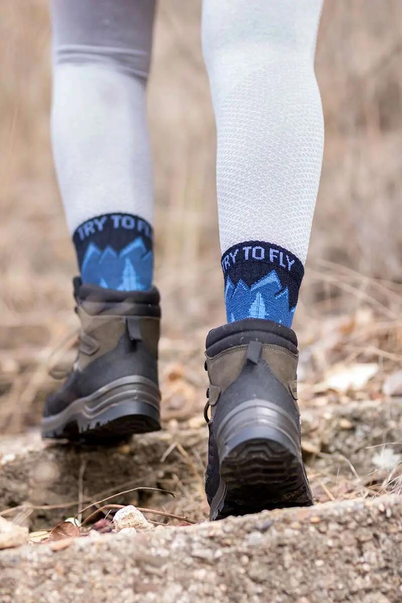 Chaussettes de randonnée en laine mérinos 3/6