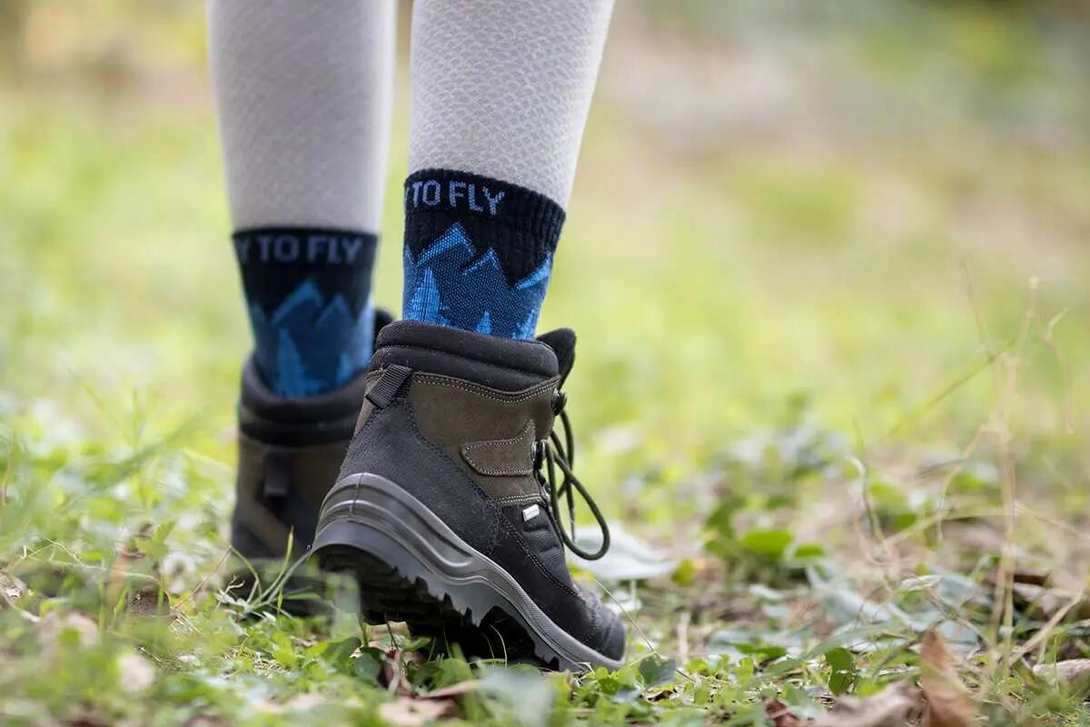 Chaussettes de randonnée en laine mérinos 2/6