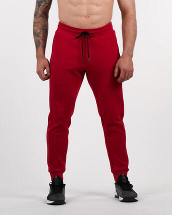 Northern Spirit Herren Slim Joggers aus Baumwolle – Rot