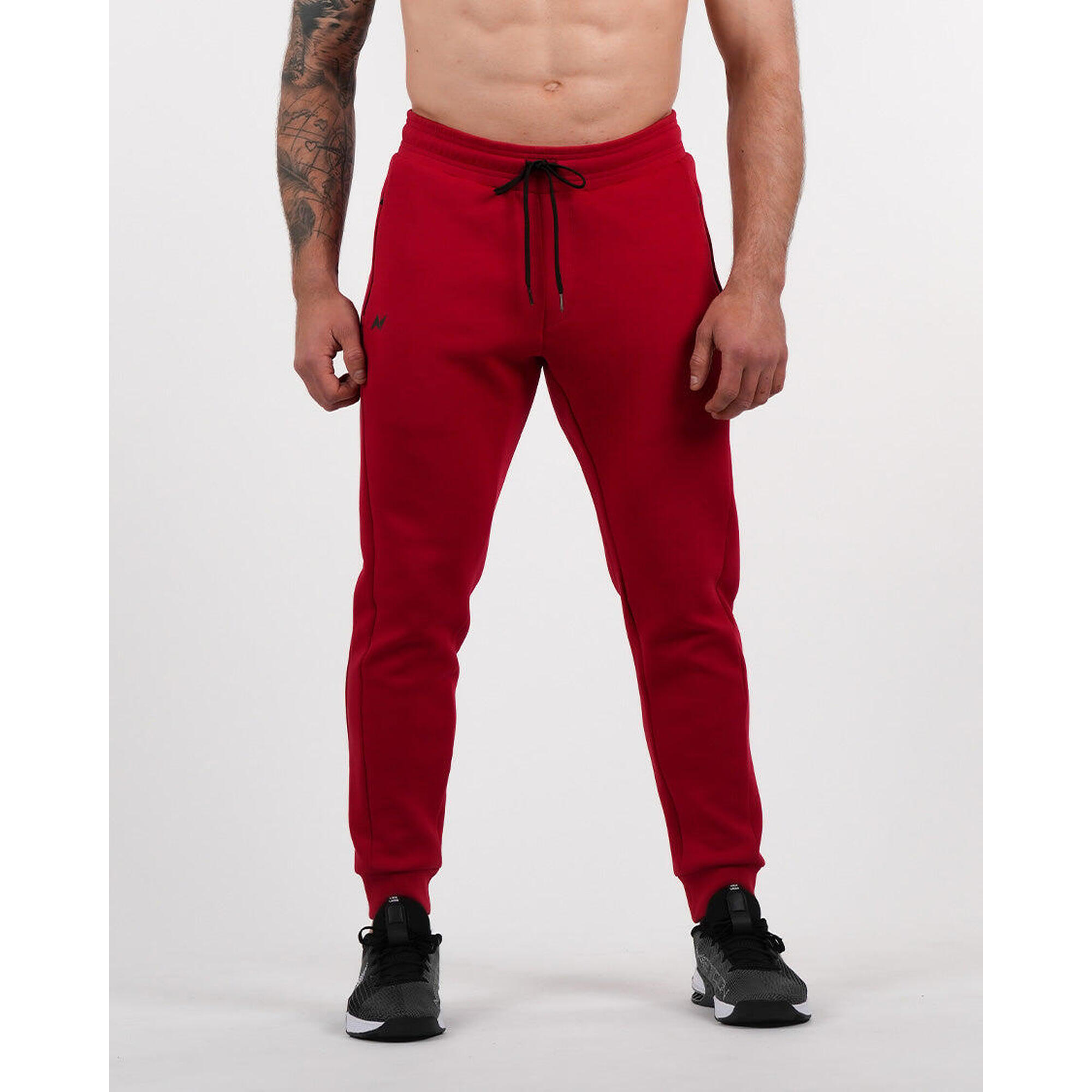 Northern Spirit - Ns Axe - Pantalon De Jogging Homme Slim En Coton Rouge, Taille Xl - Pantalons - Rouge - Decathlon
