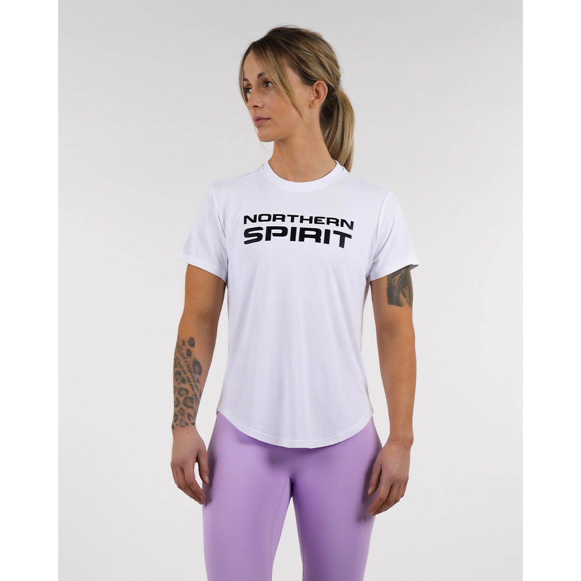 Northern Spirit - Northern Spirit Ns Epaulet — T-shirt Coupe Classique - T-shirt Manches Courtes - Blanc - Decathlon