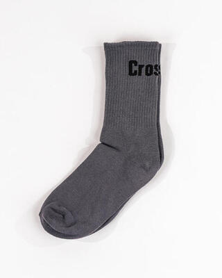 Erwachsene Socken Dunkelgrau für Crosstraining - Mid-Höhe