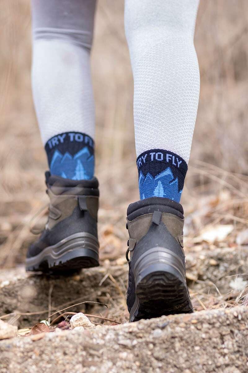 Chaussettes de randonnée en laine mérinos 3/6