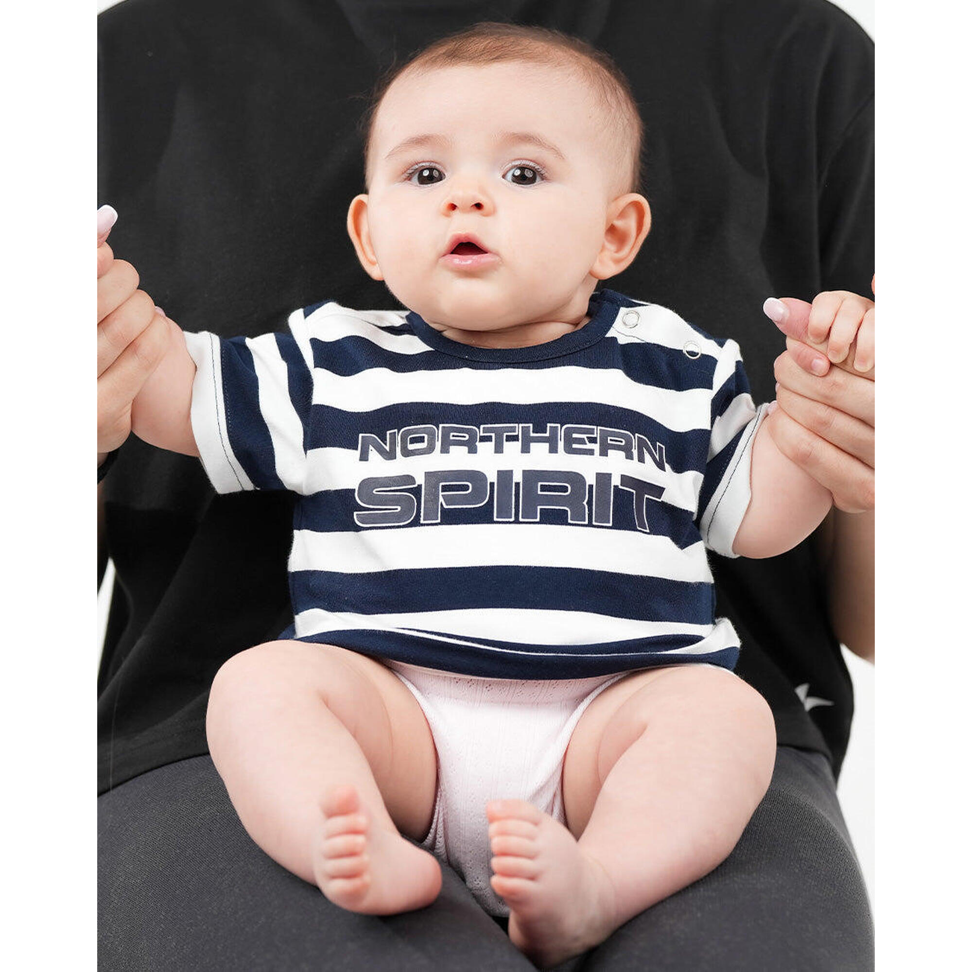 Northern Spirit - Northern Spirit T-shirt Bébé 6m — Blanc Rayé - T-shirt Manches Courtes - Blanc - 6 Mois - Decathlon