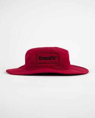 Erwachsene Sonnenhut mit breiter Krempe - Verstellbarer Bucket Hat. Rot
