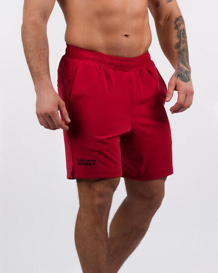 Herren Crosstraining Shorts Stretch Regular - NS Hunter, Rot