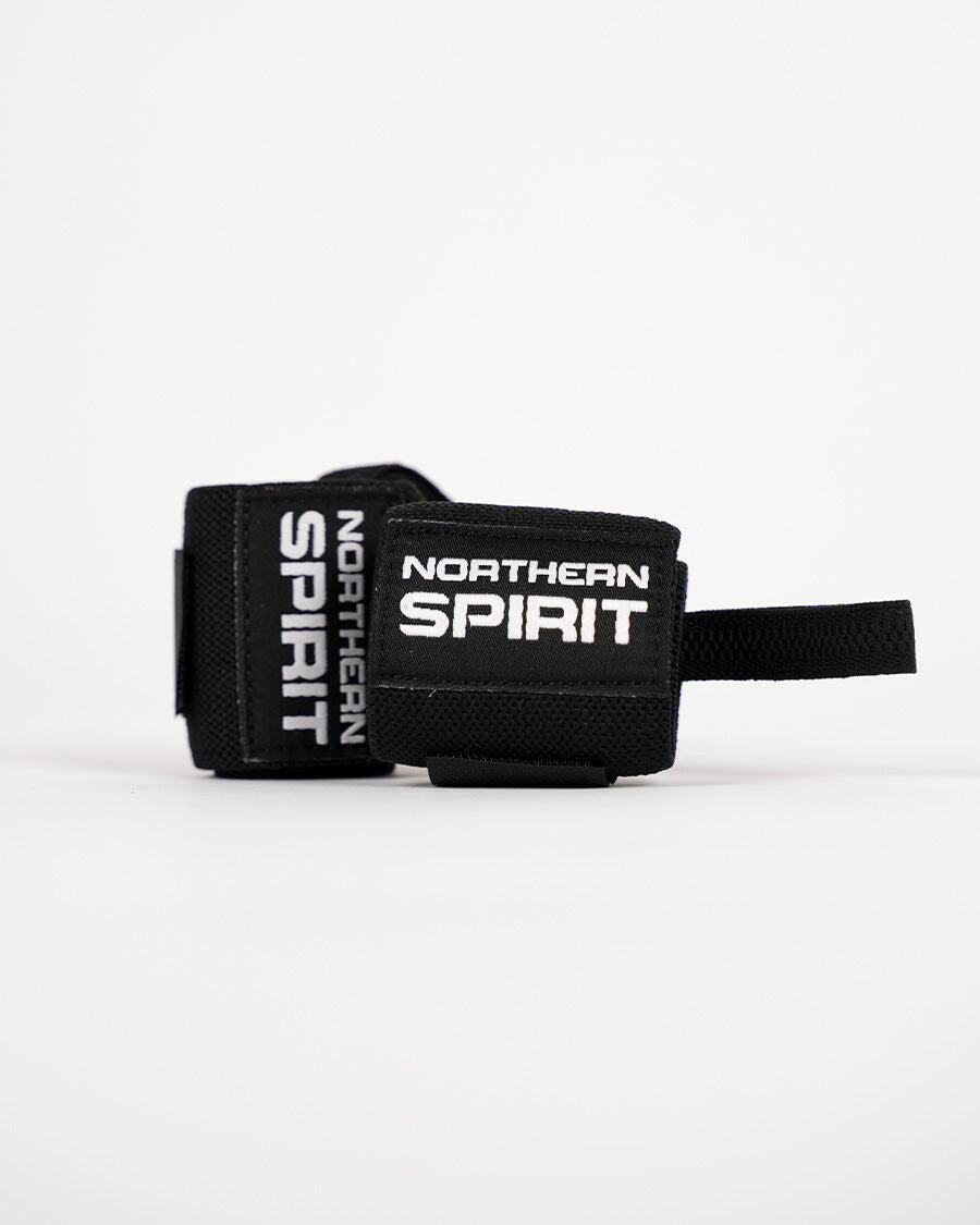 NORTHERN SPIRIT Erwachsene Handgelenkschützer – Verstellbare NS Wrist Wraps, schwarz