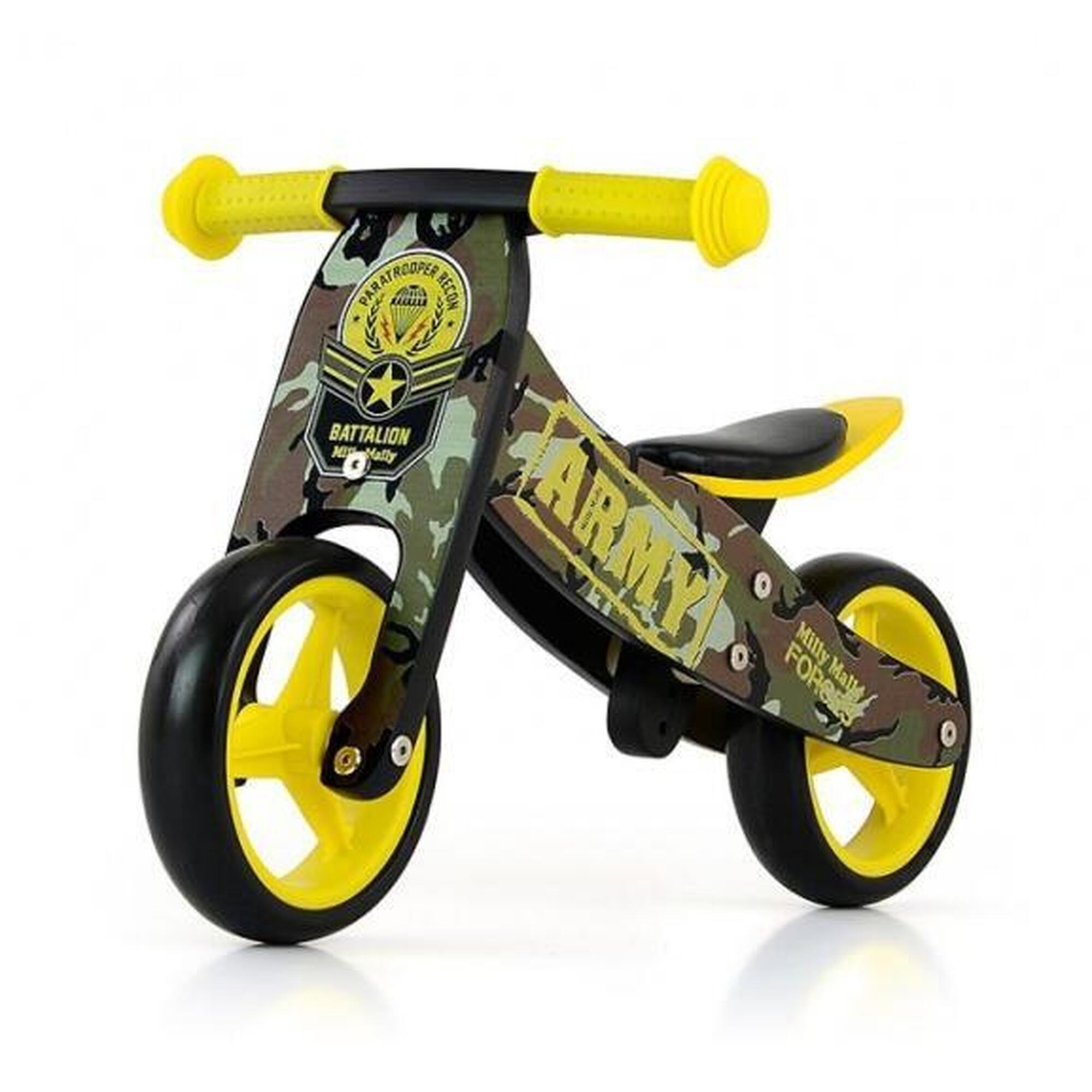 Milly mally | Vélo d'équilibre | Jake | Bois | Jaune |