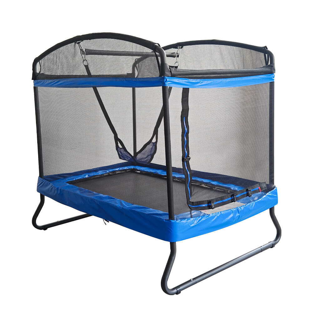 Trampolína pro děti s houpačkou a bezpečnostní sítí 4/5
