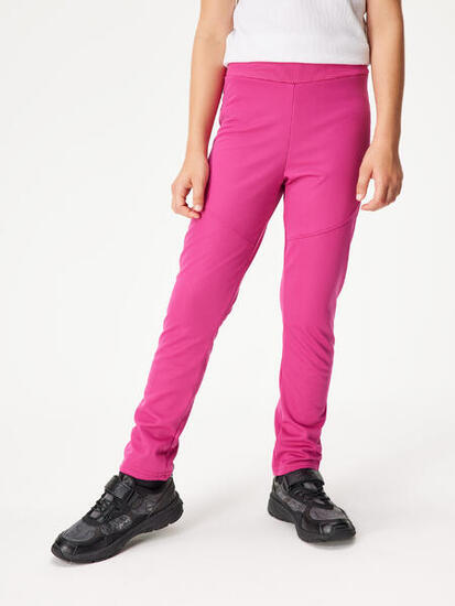 Elastische Softshell-Hose mit Fleece für Kinder Sporty, Fuchsia