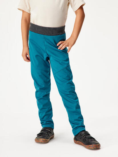 Elastische Softshell-Hose mit Fleece für Kinder Sporty, D. Grau
