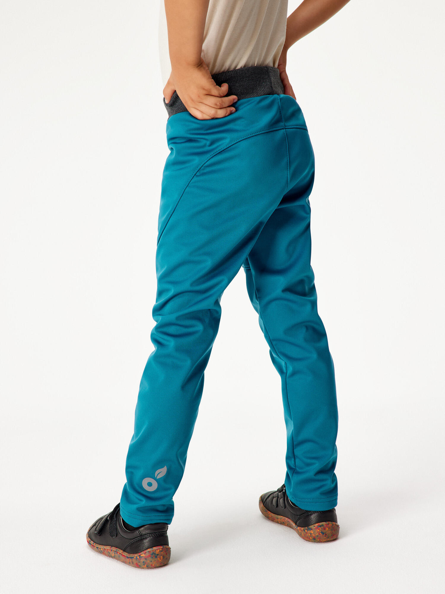 Elastische Softshell-Hose mit Fleece für Kinder Sporty, Kobalt 3/7