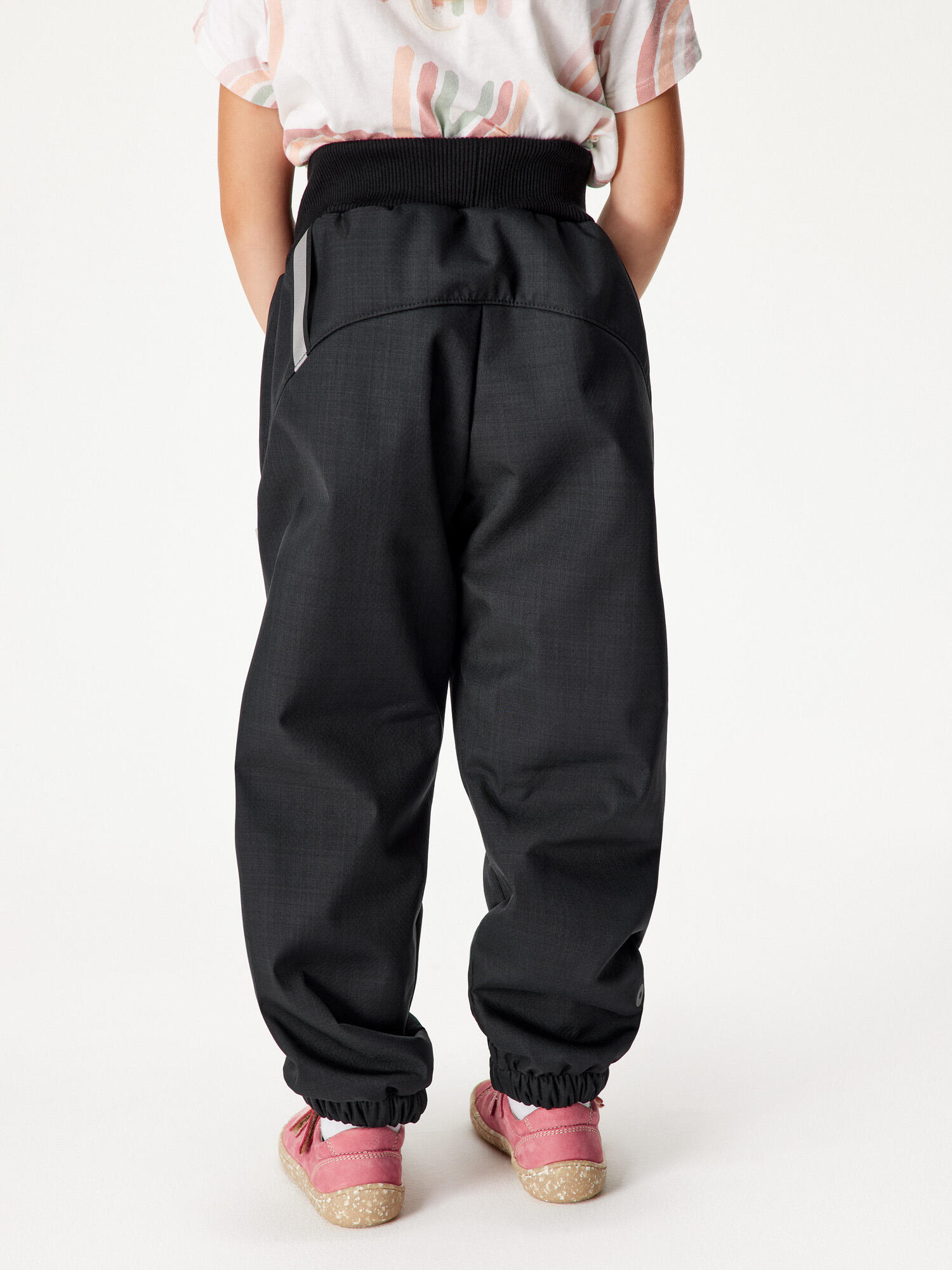 Softshell-Hose mit Teddyfutter für Kinder Light, Schwarz Gestromt 4/7