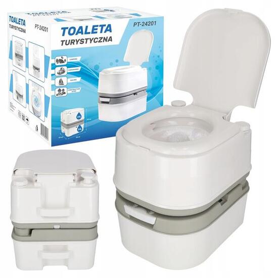 Campingtoilette 24L Mobile Toilette Tragbar Reise-WC Outdoor 4FIZJO
