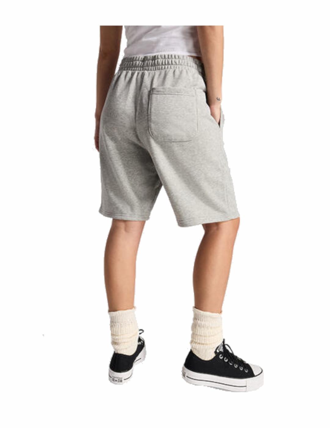 Bermuda e pantaloncini per uomo Converse Go-to ricamati Grigio. 2/5