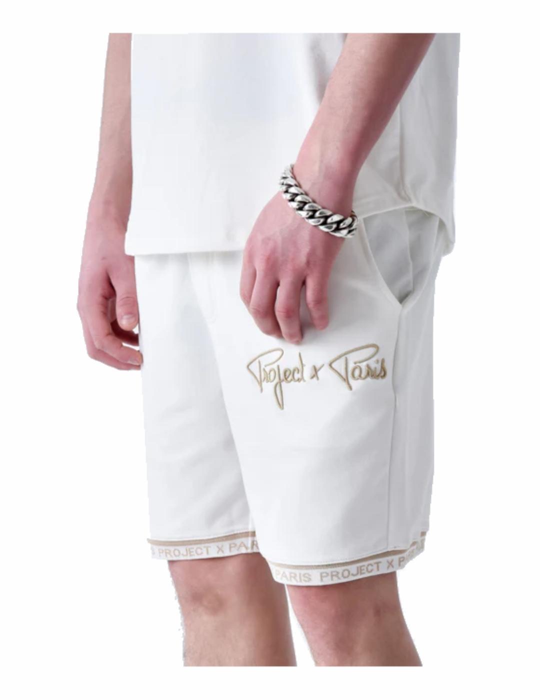 Bermudes et shorts pour homme Projet x Paris Logo en relief Blanc 3/4