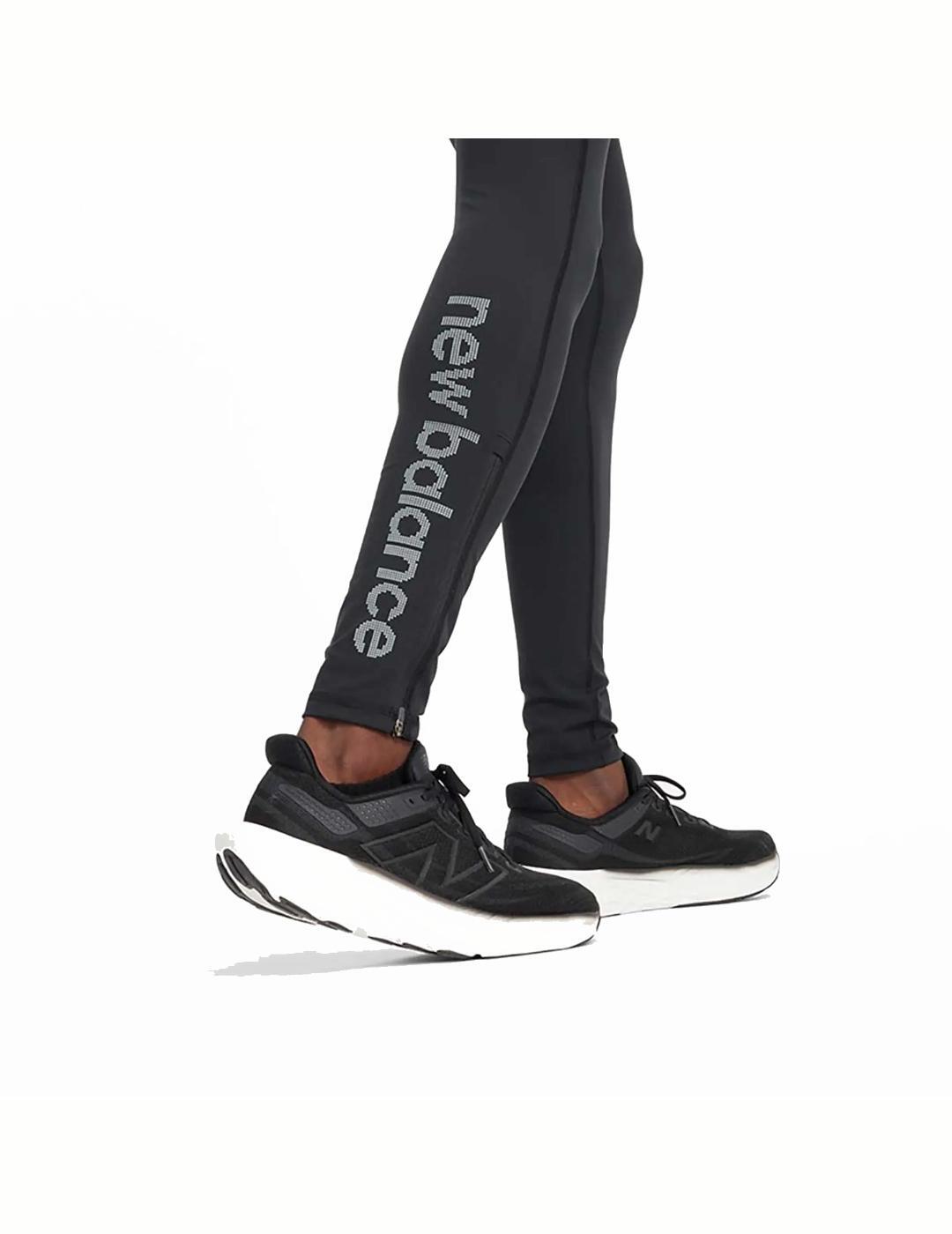Leggings para Hombre New balance Sleek reflective Negro 5/6